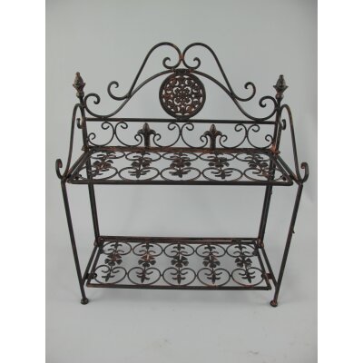 Regal Eisen Rustikal Braun H 48x40 cm