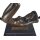 Bronzeskulptur Bronzefigur Frau Akt Ring und Vögel