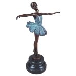 Bronzeskulptur Bronzefigur Ballerina Balletttänzerin...