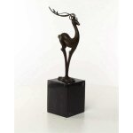 Bronzeskulptur Bronzefigur Antilope Modern-Stil