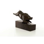 Skulptur Bronze Art Déco Keiler