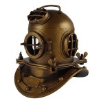 Blechmodell Eisen Taucherhelm H 17,8 B 15,3 L 16,7 cm