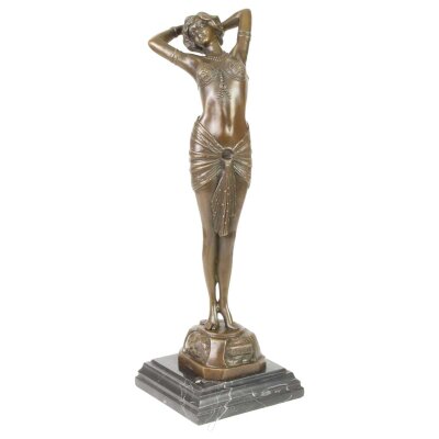 Bronzeskulptur Bronzefigur Frau Reveil Enthüllung