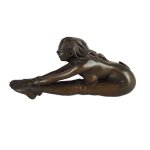 Bronzeskulptur Bronzefigur Erotik Frau Gefesselt Nackt