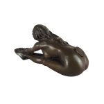 Bronzeskulptur Bronzefigur Erotik Frau Gefesselt Nackt