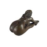 Bronzeskulptur Bronzefigur Erotik Frau Gefesselt Nackt