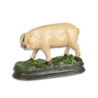 Skulptur Figur Gusseisen Schwein