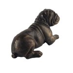 Figur Gusseisen Englische Bulldogge liegend