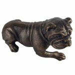 Skulptur Figur Statue Gusseisen liegende englische Bulldogge
