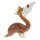 Figur Glas Murano-Stil Pelikan Miniatur