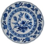 Kuchenteller Dessertteller 19,5 cm Schaller Zwiebelmuster gebraucht - neuwertig