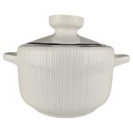 Ragoutterrine 1,6 L Hutschenreuther Relief Platinrand