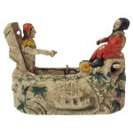 Spardose Geldbank Skulptur Gusseisen Mechanisch Worlds Fair