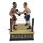 Spardose Geldbank Skulptur Gusseisen 2 Boxer Boxring Boxen mechanisch