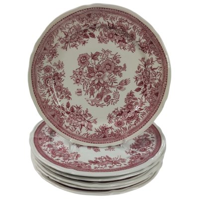 6er Set Kuchenteller Dessertteller 20 cm Villeroy & Boch Fasan Rot