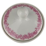 Zuckerdose Hutschenreuther Petra Relief roter Blumenkranz...