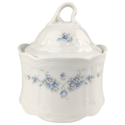 Zuckerdose mit Deckel Seltmann Weiden Julia Blaue Margeritenranke