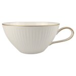 Teetasse Thomas Relief Goldrand Weiß gebraucht -...