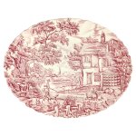 Speiseplatte 29,2x22,8 cm Myott The Hunter Rot gebraucht...