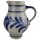 Henkelkrug Krug Weinkrug 2 L Westerwälder Salzglasur Floralmotiv Kobaltblau
