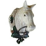 Handtuchhalter Handtuchring weißer Pferdekopf Figur...