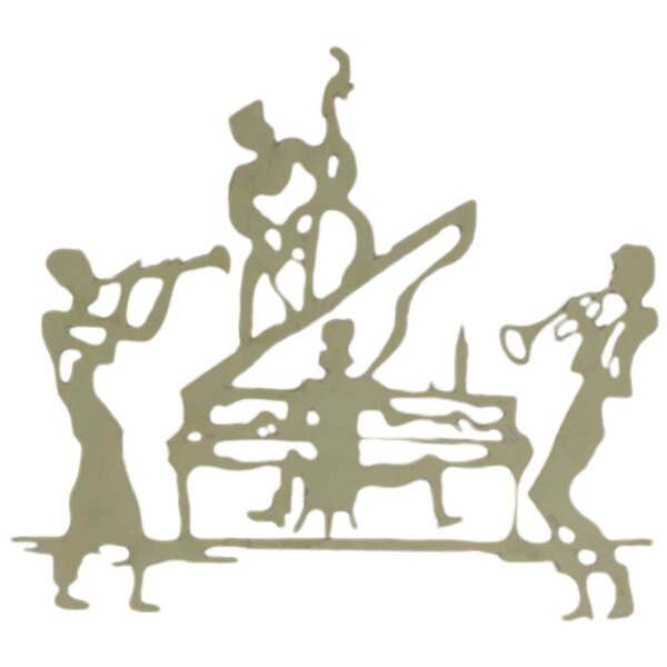 Wanddekoration Wanddeko Eisen Musikanten