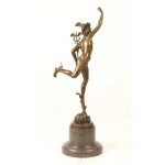 Bronzeskulptur Bronzefigur Merkur