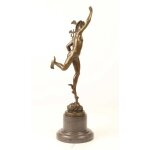 Bronzeskulptur Bronzefigur Merkur