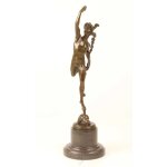 Bronzeskulptur Bronzefigur Merkur