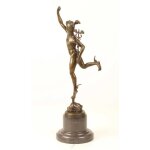 Bronzeskulptur Bronzefigur Merkur