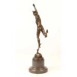 Bronzeskulptur Bronzefigur Merkur