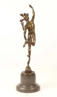 Bronzeskulptur Bronzefigur Merkur