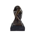 Bronzeskulptur Bronzefigur Frau Schlafend