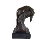 Bronzeskulptur Bronzefigur Frau Schlafend