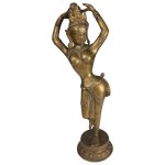 Skulptur Figur Messing Bronze Tara im Tanz