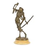 Bronzeskulptur Bronzefigur Tödlein