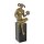 Bronzeskulptur Bronzefigur Satan mit Totenkopf