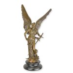 Bronzeskulptur Bronzefigur Armed Peace