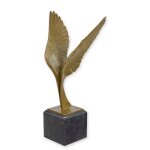 Bronzeskulptur Bronzefigur Flügel-Paar