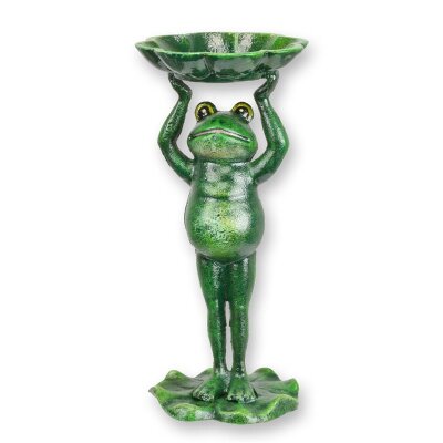Vogelfutterspender Gusseisen Frosch stehend