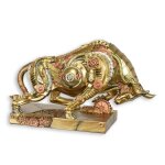 Figur Harz Steampunk Stürmender Stier