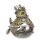 Figur Harz Steampunk Eule im Flugzeug