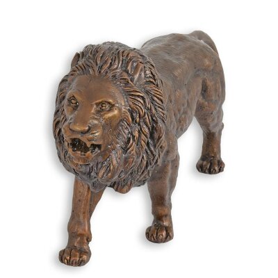 Bronzeskulptur Bronzefigur Löwe
