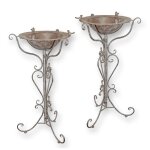 Vogelbad Eisen 2er Set