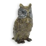 Bronzeskulptur Bronzefigur Eule