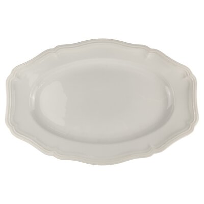 Servierplatte groß 45,5x30 cm Rosenthal Chippendale Weiß gebraucht - akzeptabel
