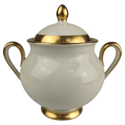 Zuckerdose Fürstenberg Fürstin Goldrand 01650 Beige gebraucht - sehr gut