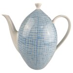 Kaffeekanne 1,6 L Arzberg Form 2000 Bastdekor Blau