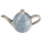 Kaffeekanne 1,6 L Arzberg Form 2000 Bastdekor Blau