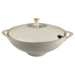 Suppenterrine Goldrand 1,9 L Bavaria Golddekor Beige...